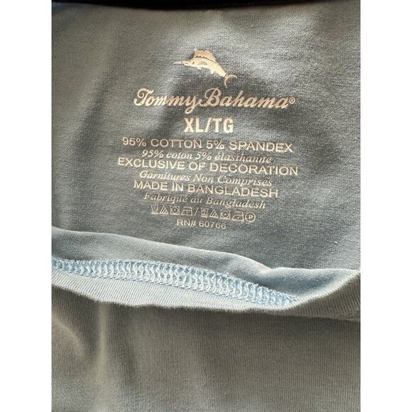 Tommy Bahama Mens XL Blue Dolphin Logo Tee Casual Relaxed Fit Beachy Tropical - Picture 4 of 8
